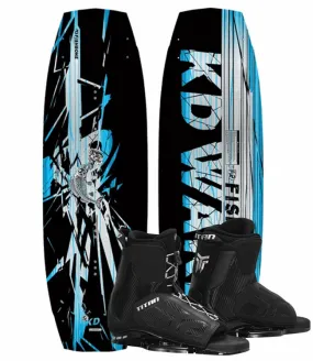 KD Fishbone Wakeboard Package with Titan Boots (2025)