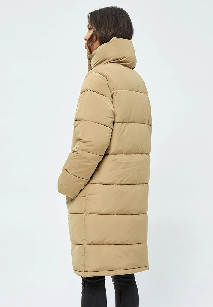 Kenza Puffer Coat - Lark beige