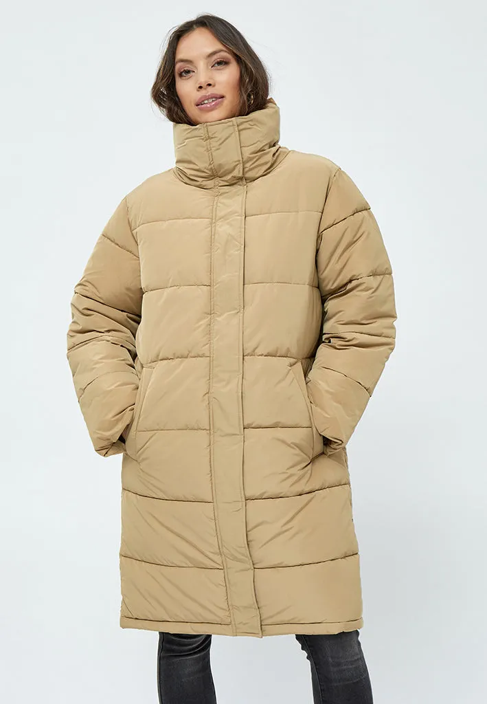 Kenza Puffer Coat - Lark beige