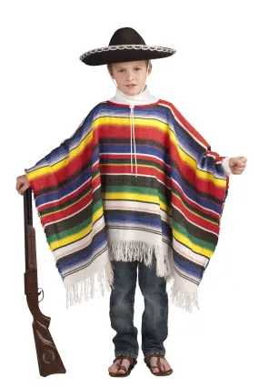 Kids Mexican Poncho Costume