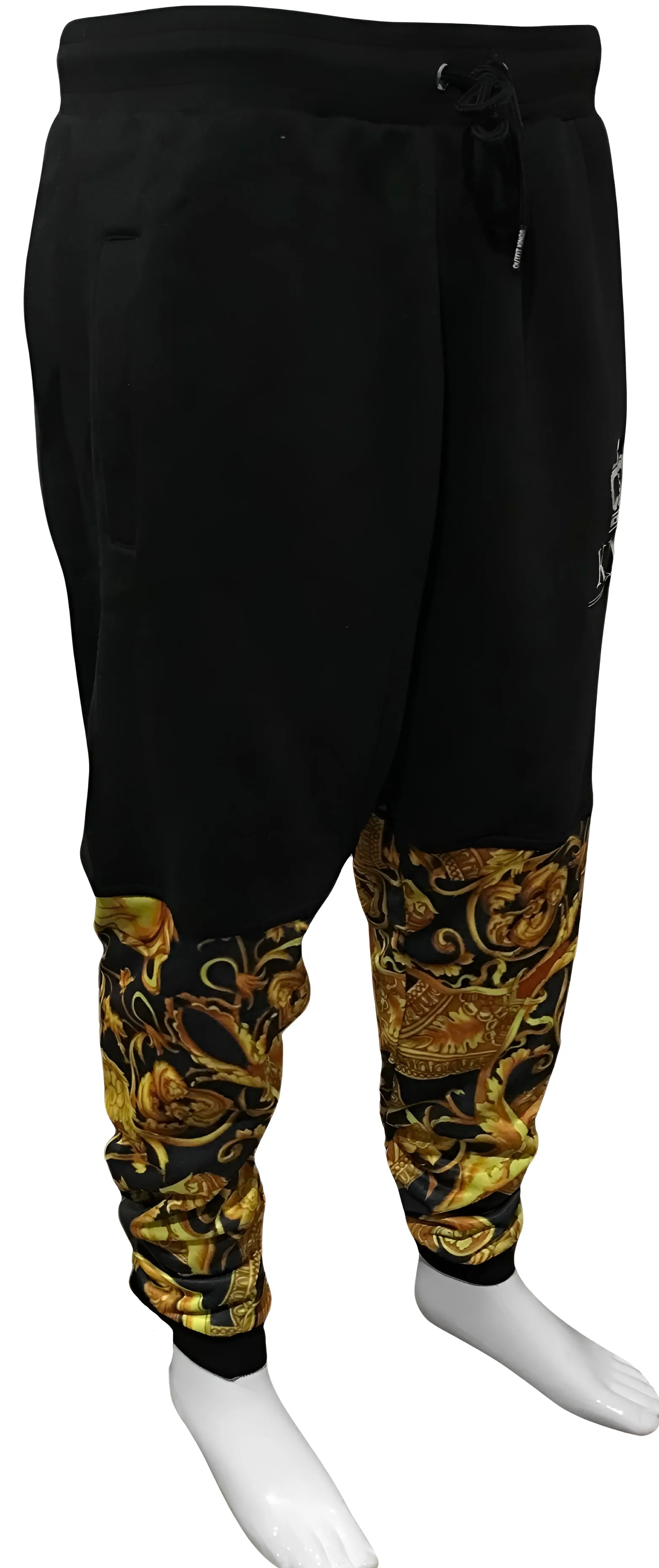 ^KING V3R$@C3^ LUXURY CUT & SEW SWEATPANTS FOR MEN (EMBROIDERED LOGO)