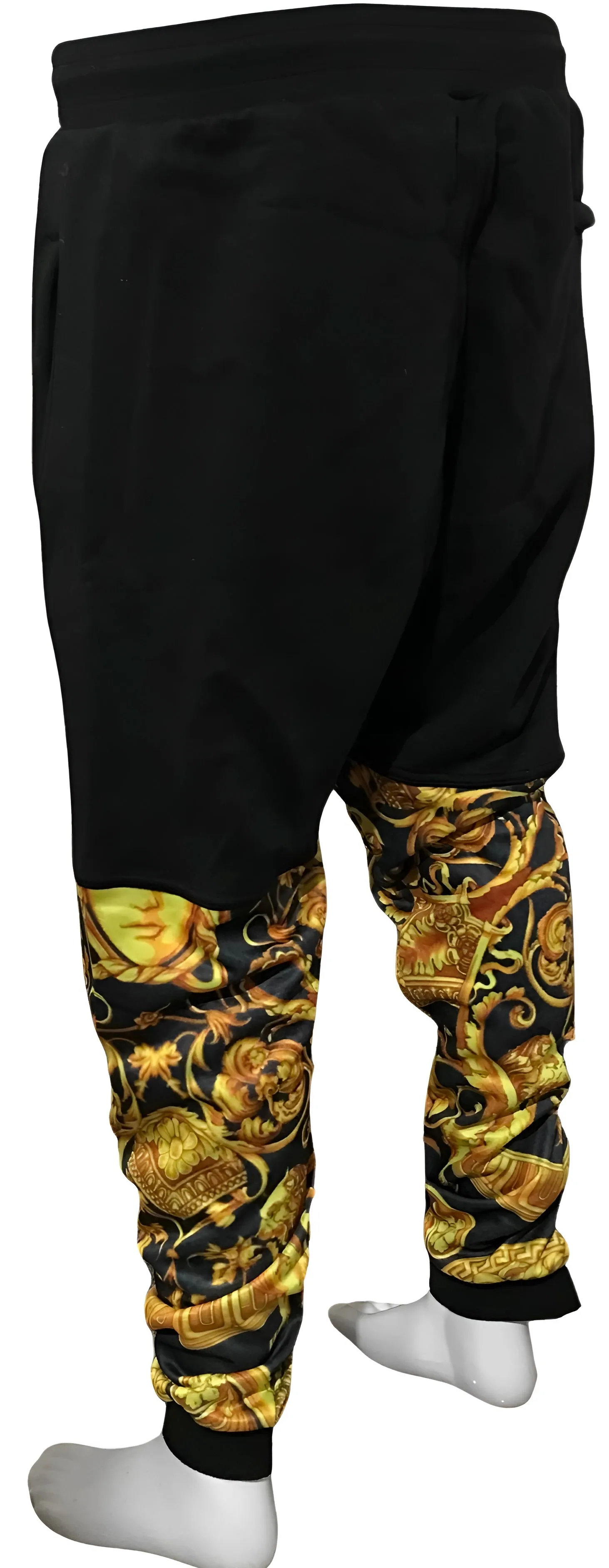 ^KING V3R$@C3^ LUXURY CUT & SEW SWEATPANTS FOR MEN (EMBROIDERED LOGO)