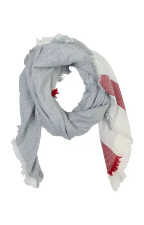 Ladies Woven Blanket Scarf