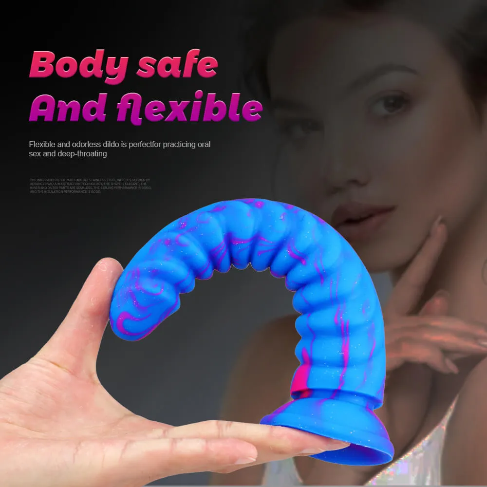 Large Double-layer Liquid Silicone Dildo