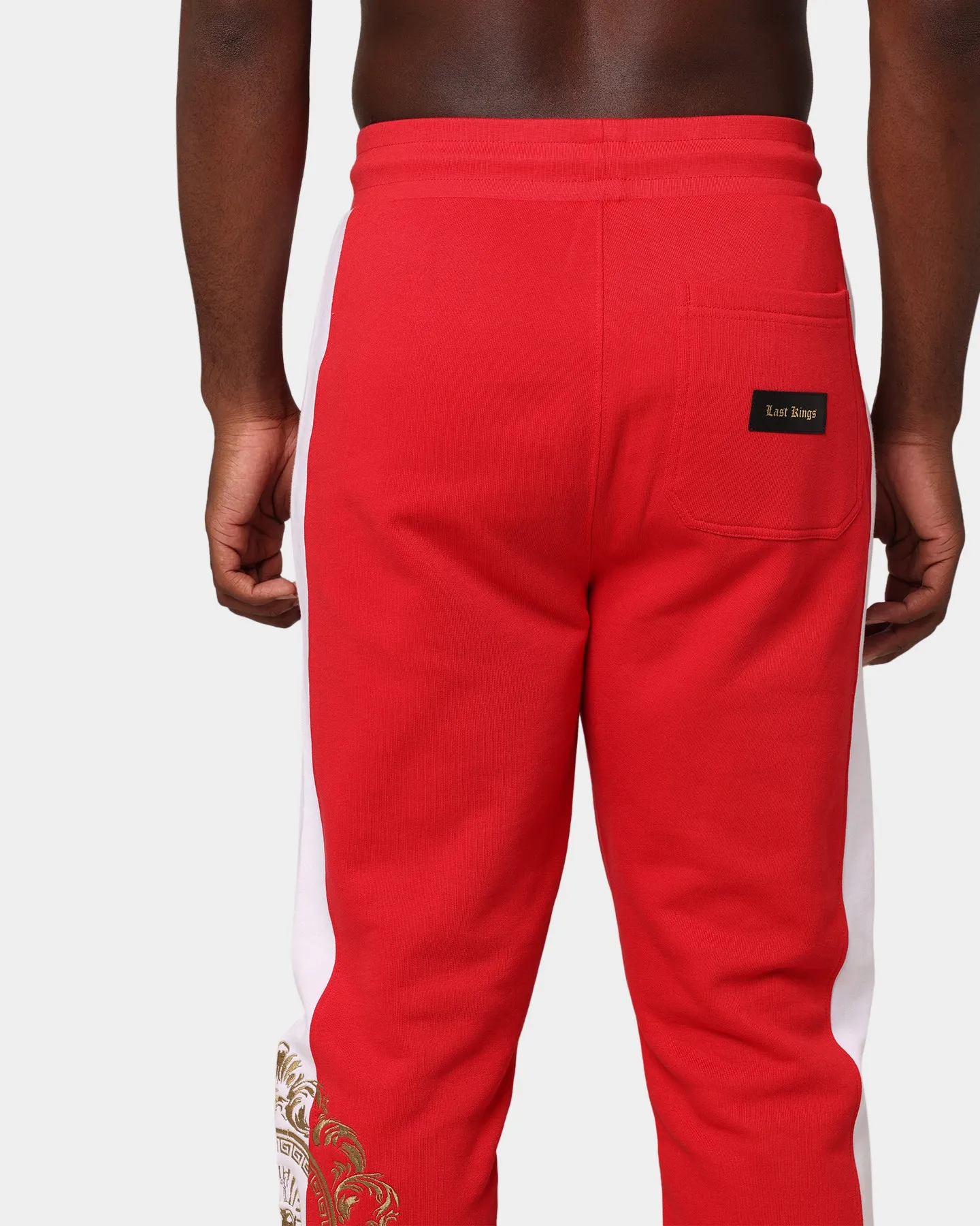 Last Kings Lavish Stripe Sweatpants Red