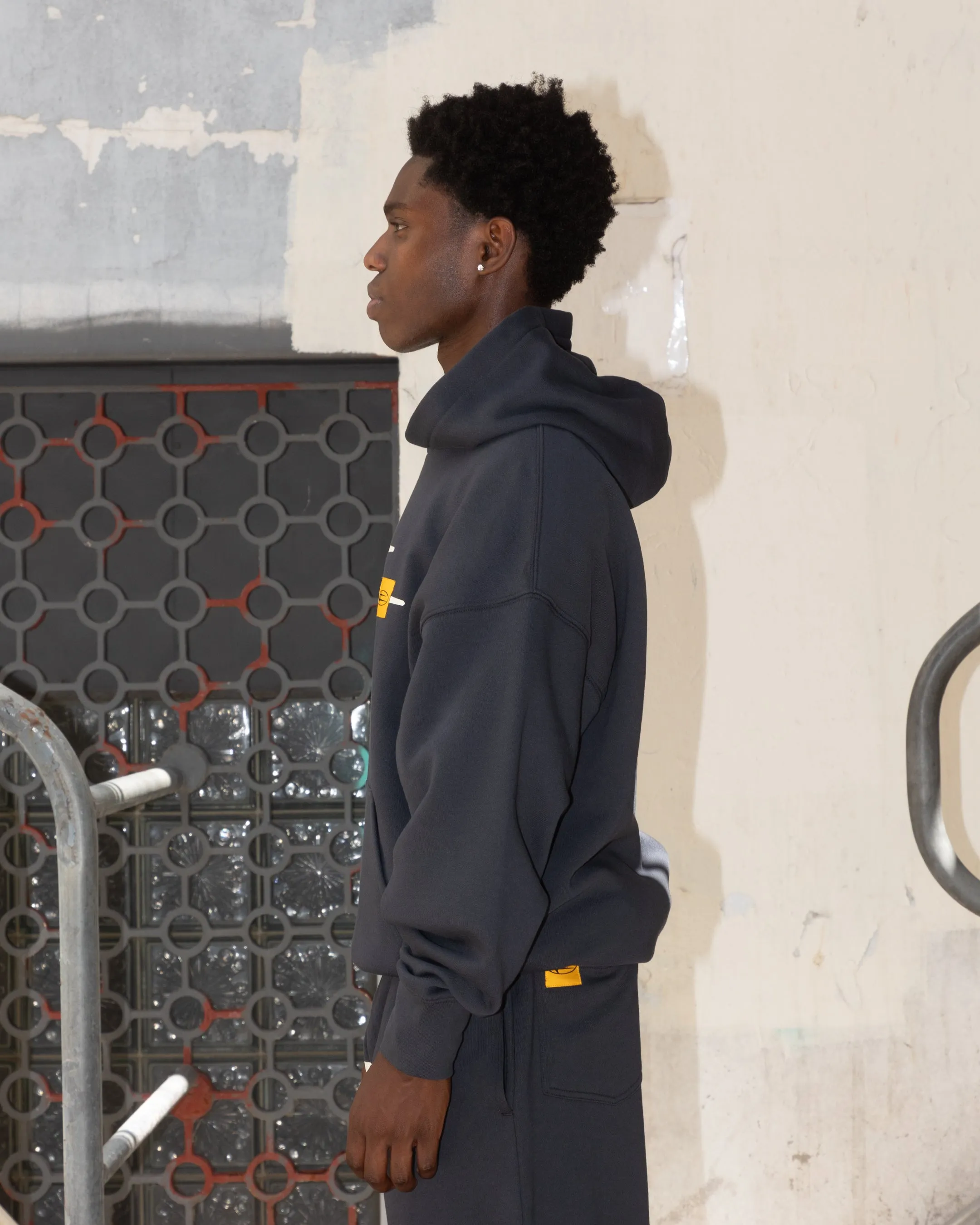 Loiter Hybrid Premium Hoodie Charcoal