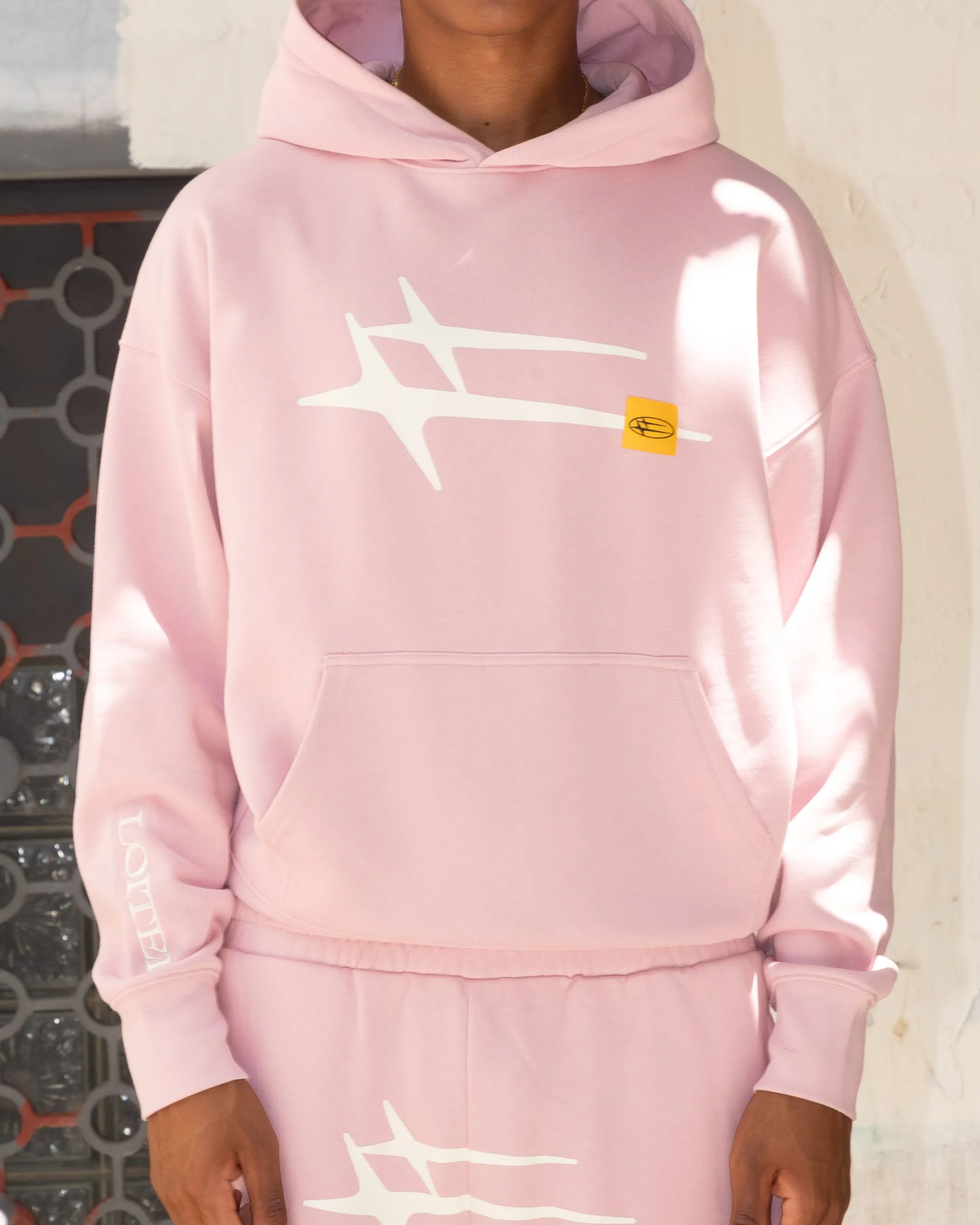 Loiter Hybrid Premium Hoodie Dusty Pink