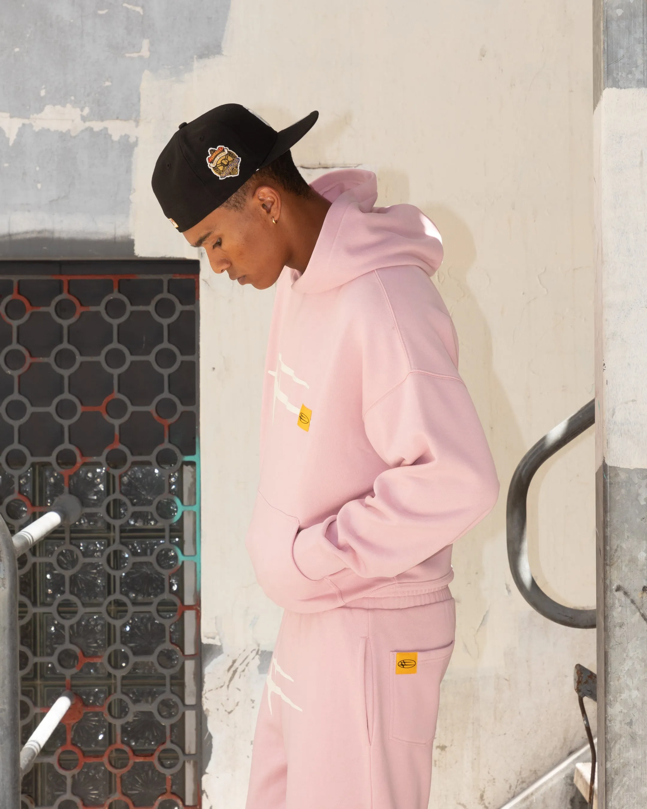 Loiter Hybrid Premium Hoodie Dusty Pink