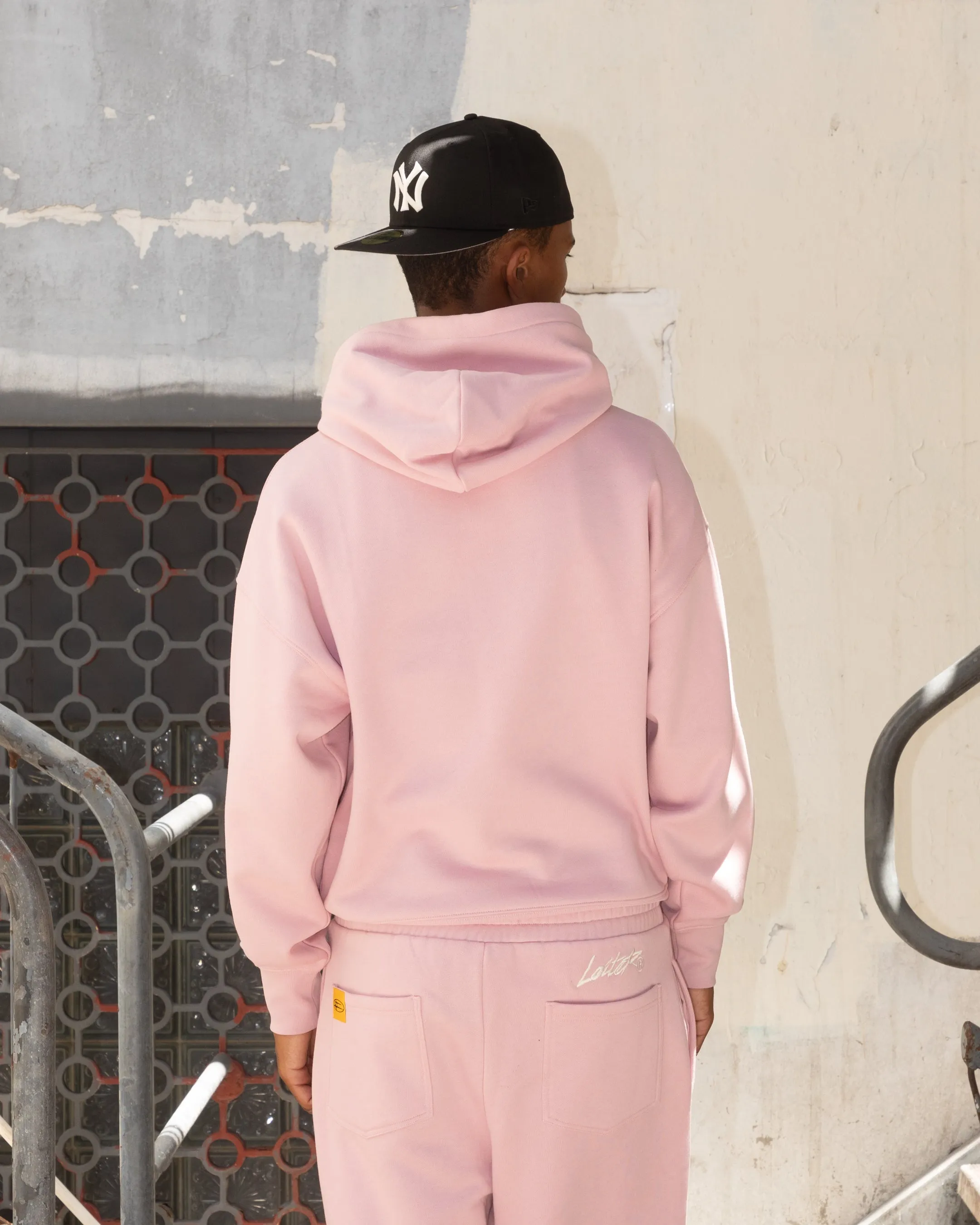 Loiter Hybrid Premium Hoodie Dusty Pink