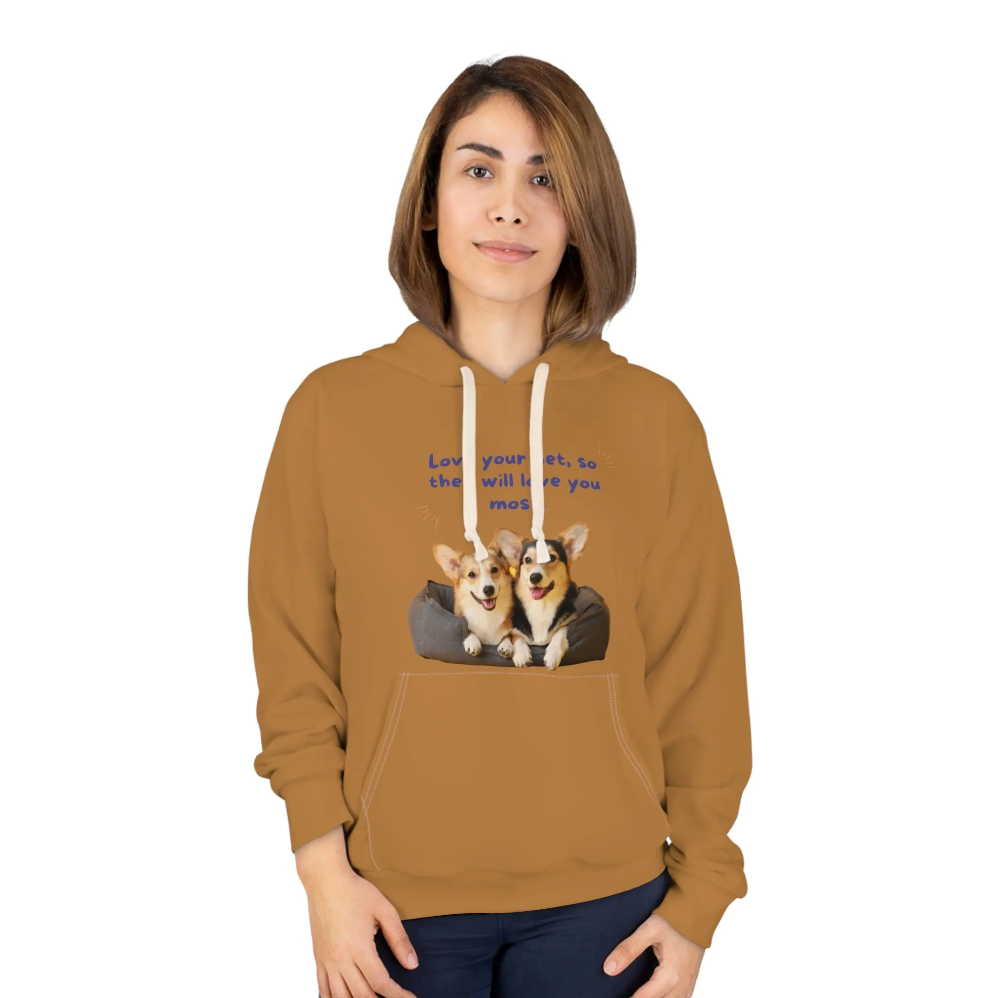 Love your pet so they will love you most dog POD Unisex Pullover Hoodie (AOP)