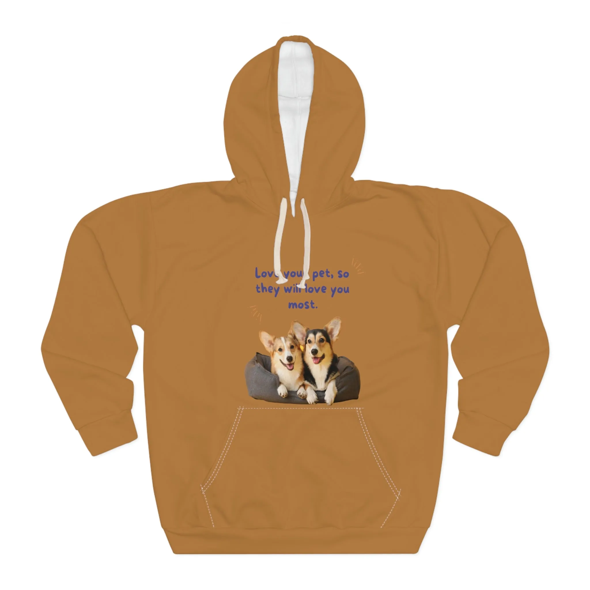 Love your pet so they will love you most dog POD Unisex Pullover Hoodie (AOP)