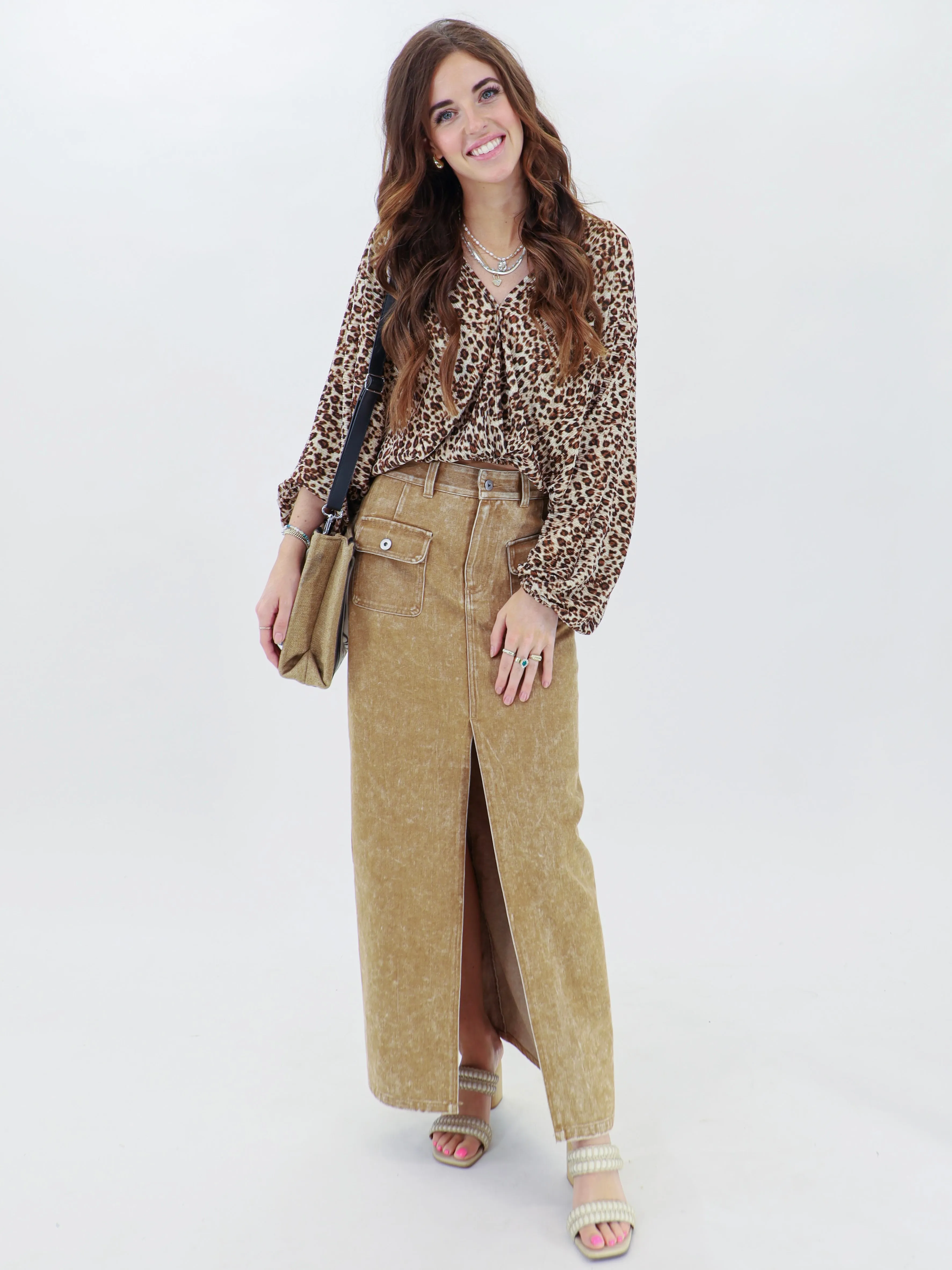 Lucille Leopard Top