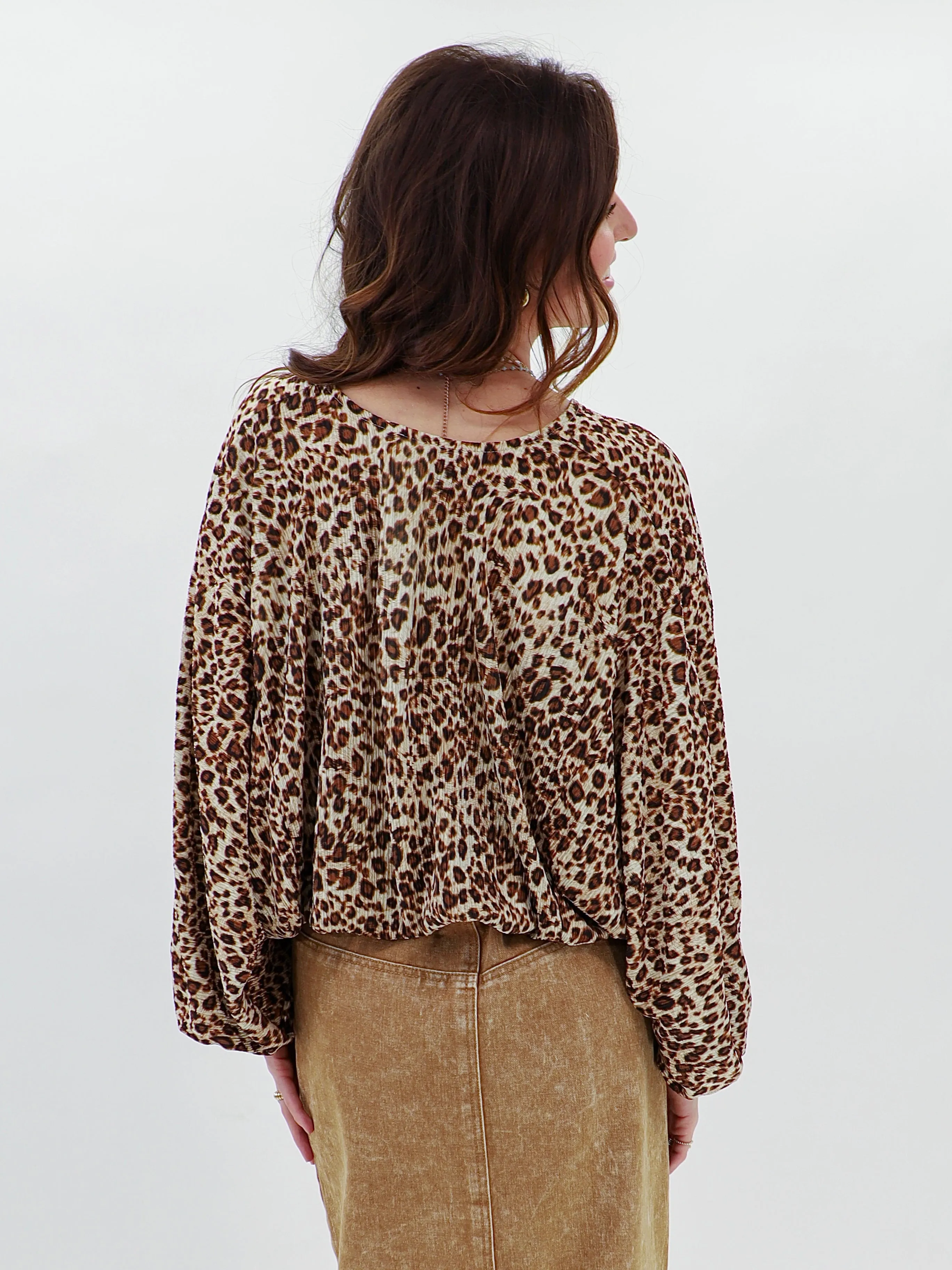 Lucille Leopard Top