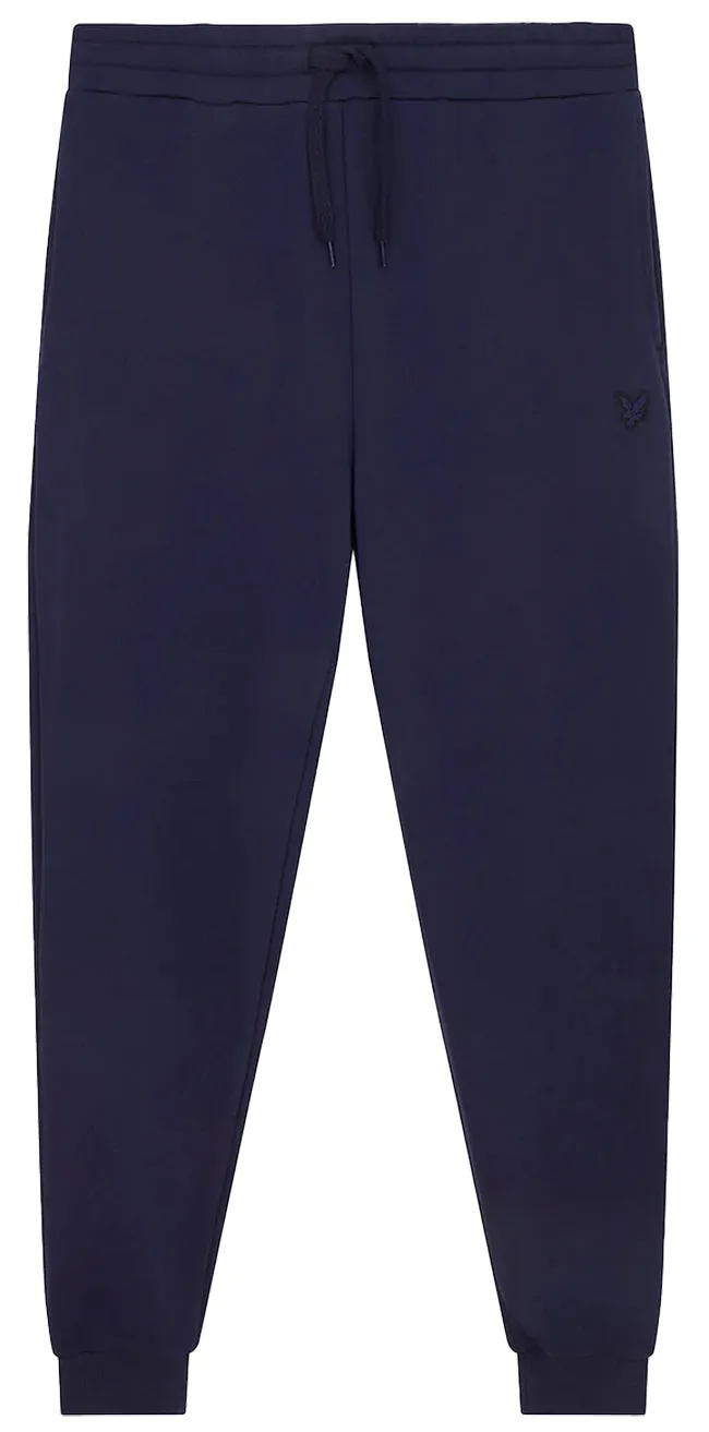 Lyle and Scott Mens Tonal Eagle Skinny Sweatpant Dark Navy