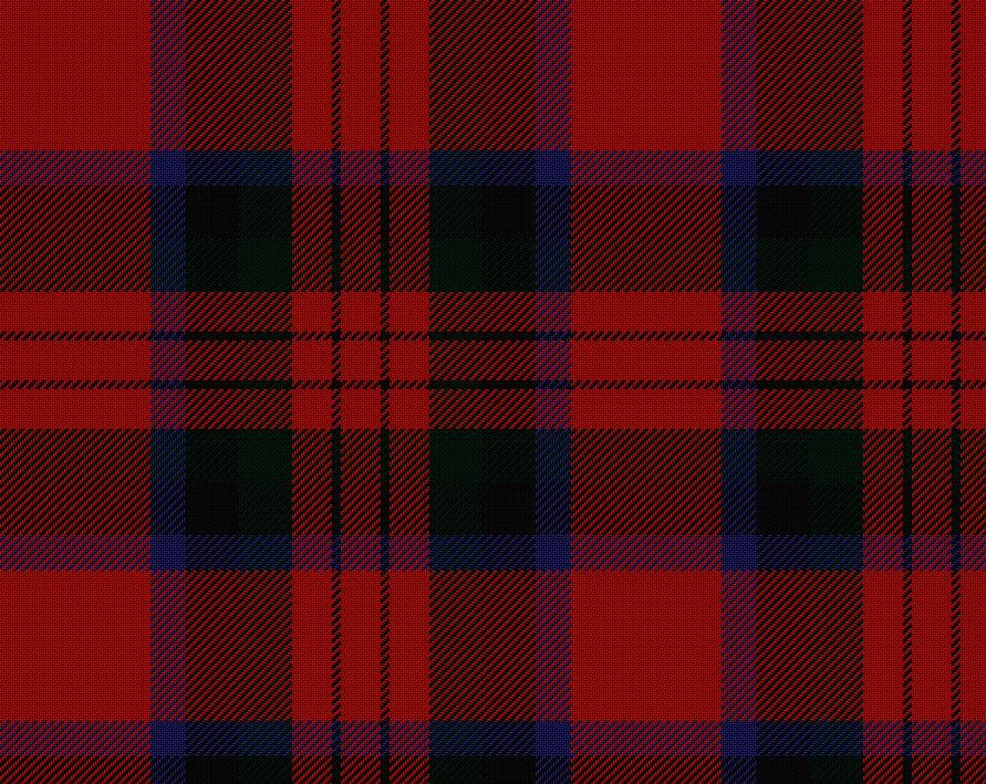 MacDuff Red Modern Tartan Scarf