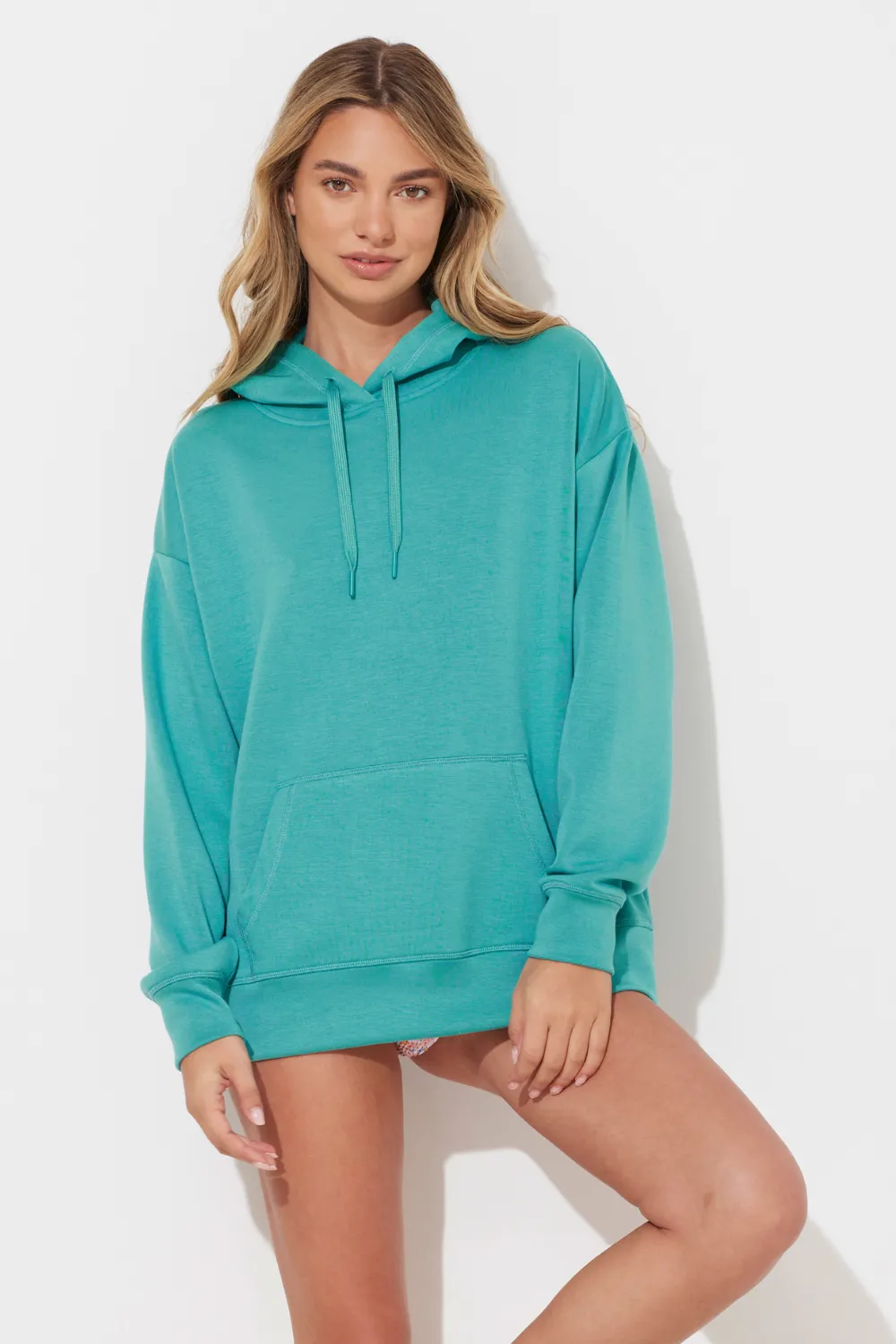 Marine Green Cloud Pullover Hoodie