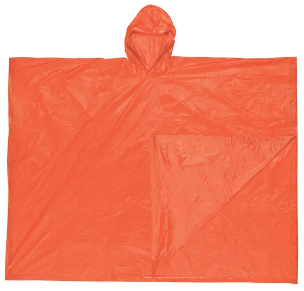 MCR Safety Schooner .10mm PVC Dispos Poncho Orange