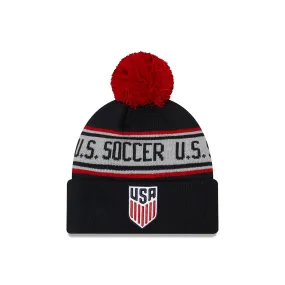 Men's New Era USMNT Knit Repeat Pom Beanie