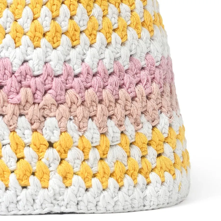 Mermazing Knitted Peach Bucket Hat