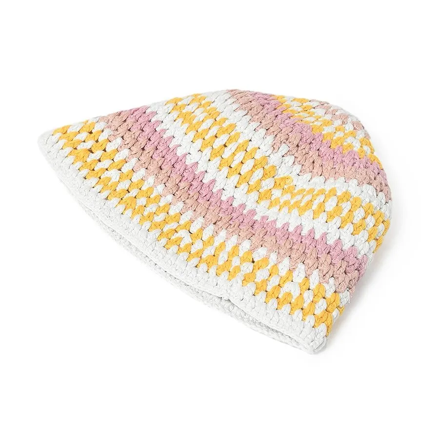 Mermazing Knitted Peach Bucket Hat