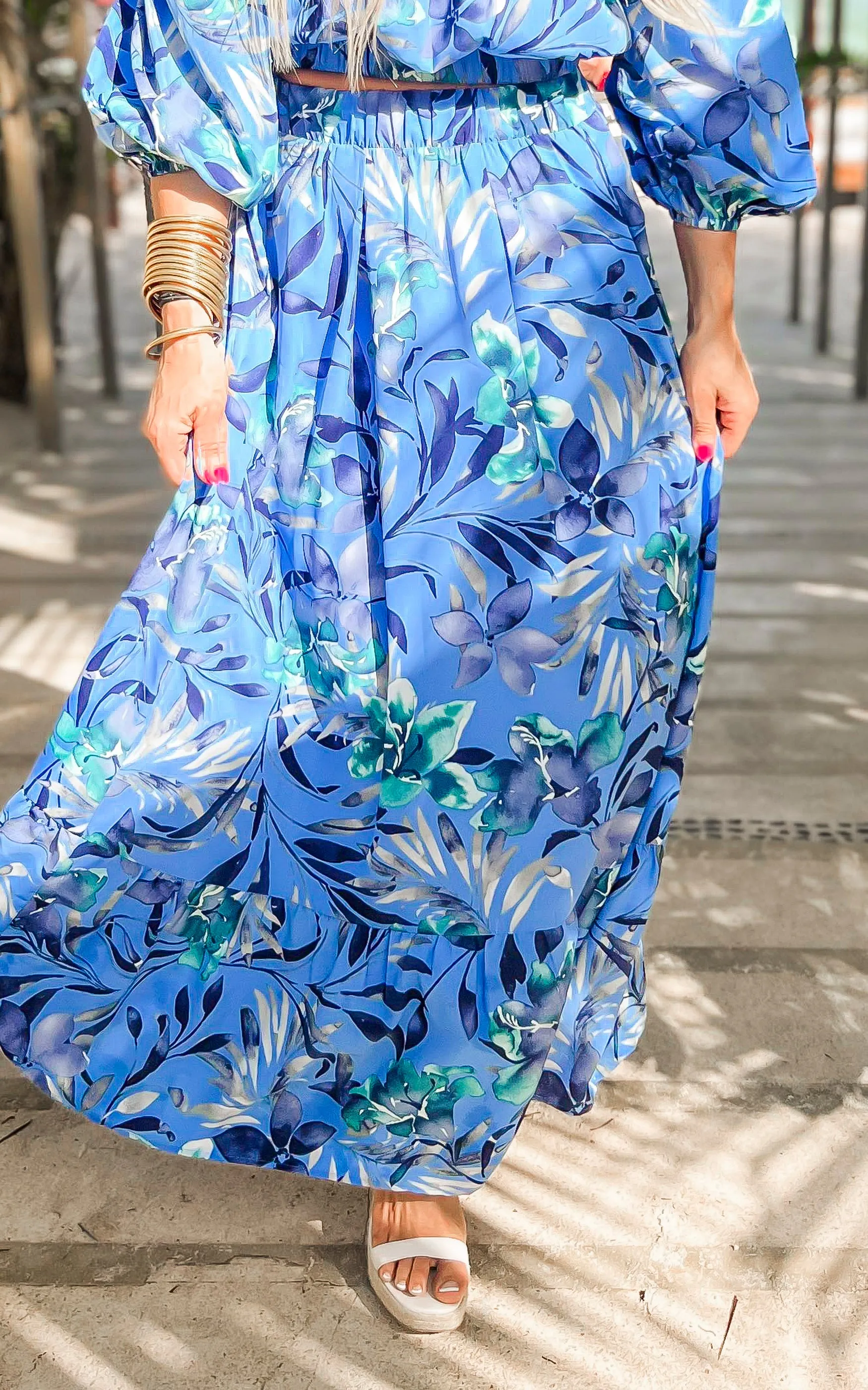 Miami Nights Tiered Maxi Skirt - Final Sale