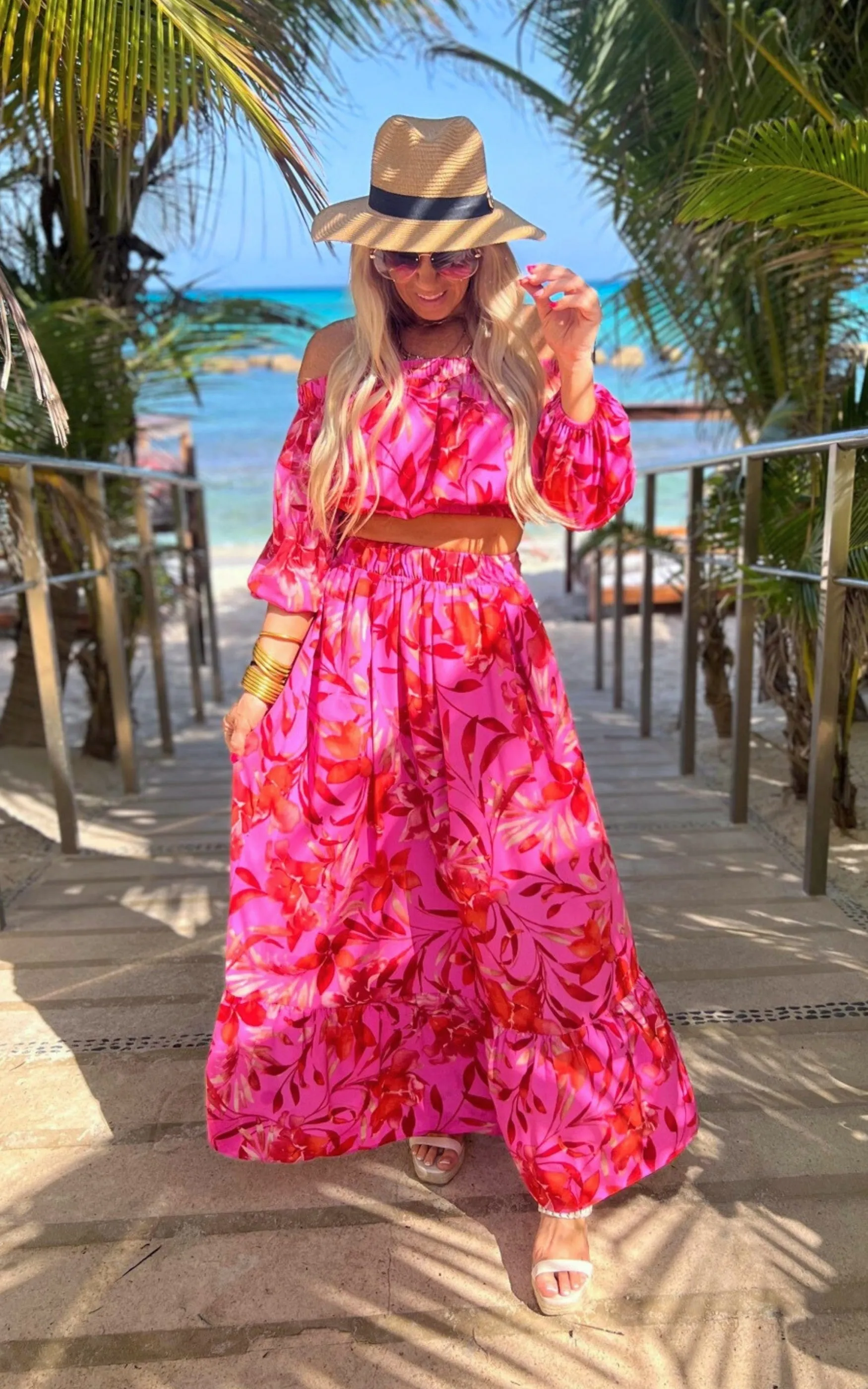 Miami Nights Tiered Maxi Skirt - Final Sale