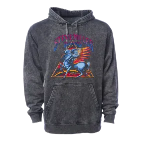 Mineral Wash Black Pull Hoodie Pegasus Triangle Tour 2024