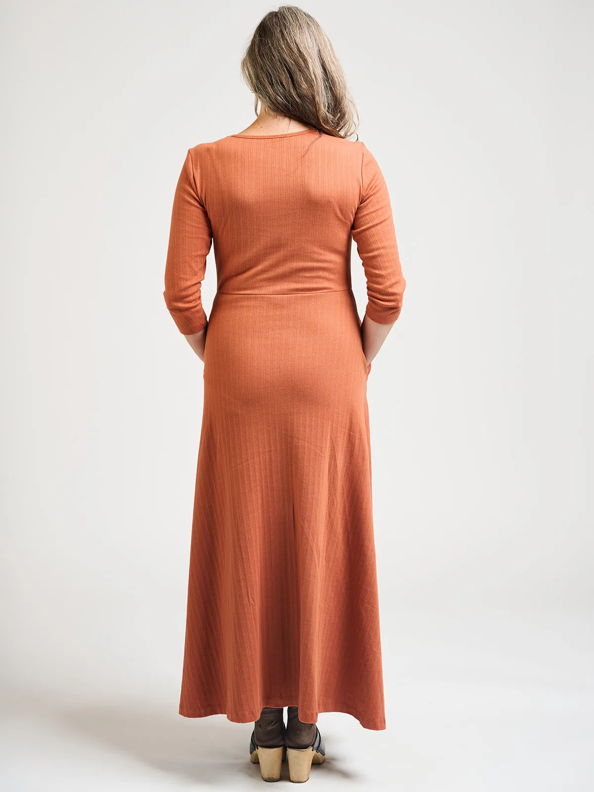 Mumbai Maxi Dress  - Sandstone Rib Knit