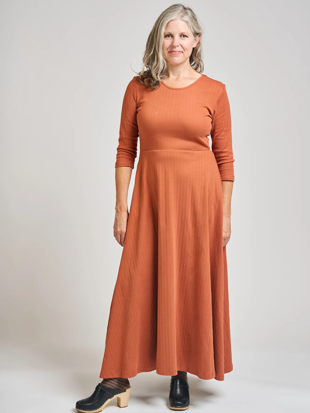 Mumbai Maxi Dress  - Sandstone Rib Knit