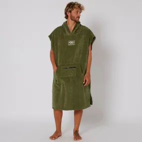 Ocean and Earth Mens Corp Hooded Poncho - Military