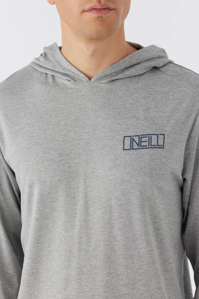 O'Neill Trvlr UPF Hooded L/S Tee-Heather Grey 3