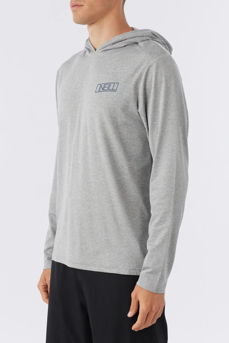 O'Neill Trvlr UPF Hooded L/S Tee-Heather Grey 3