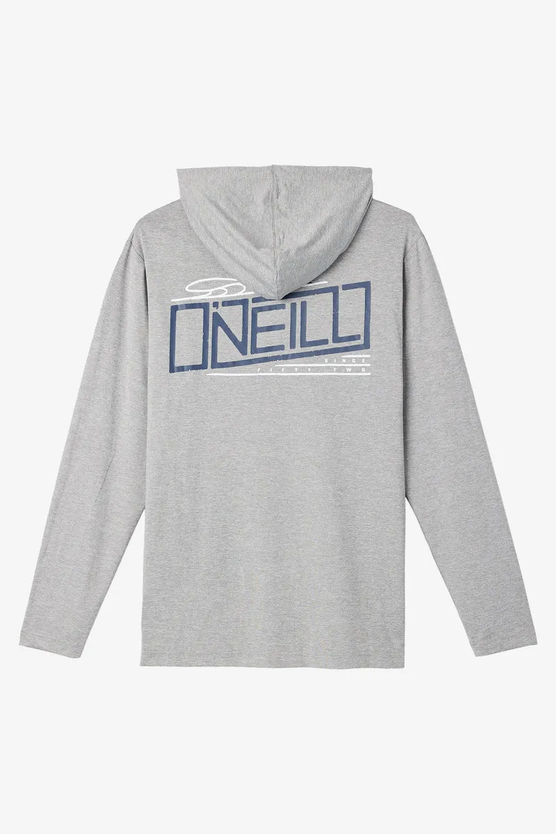 O'Neill Trvlr UPF Hooded L/S Tee-Heather Grey 3