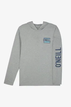 O'Neill TRVLR UPF Hooded L/S Tee-Heather Grey