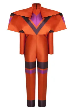 Orange Striped "Concorde" Jumpsuit