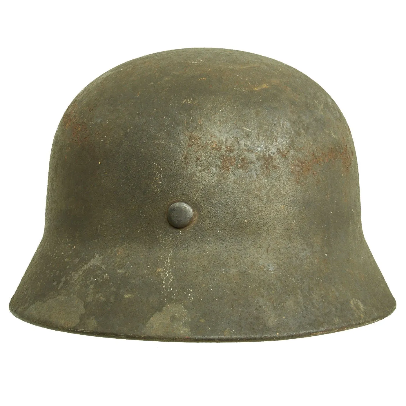 Original German WWII M40 Single Decal Luftwaffe Helmet with 58cm Liner & Chinstrap - Q66