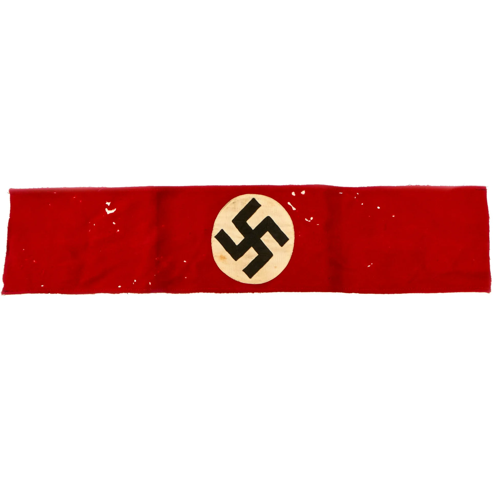 Original German WWII Named and Identified SS LAH Member Wool and Rayon Multi Piece Armband