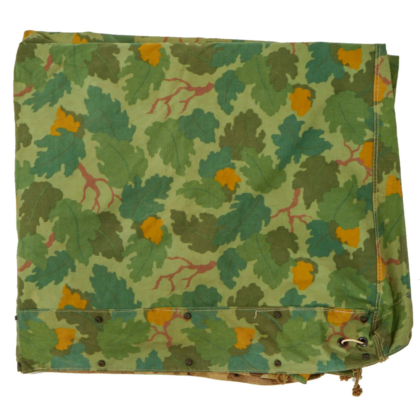 Original U.S. Korean War 1953 Dated Mitchell Pattern Camouflage Shelter Half