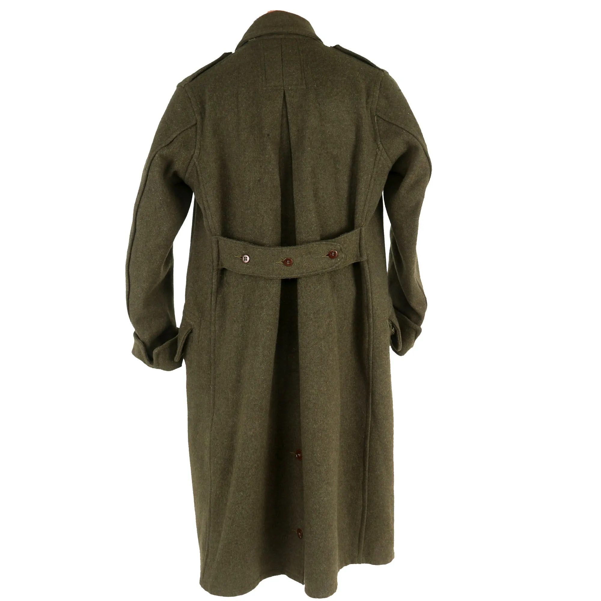 Original WWI Australian Imperial Force P-1917 Tunic with Wool Greatcoat, Overseas “Flat Cap” and Leg Gaiters