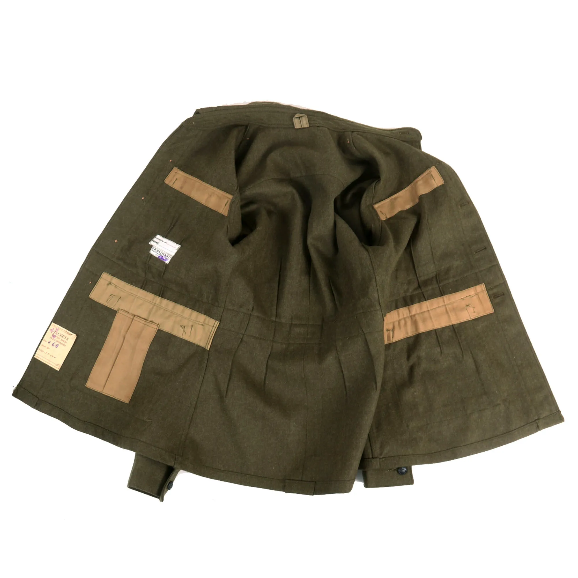 Original WWI Australian Imperial Force P-1917 Tunic with Wool Greatcoat, Overseas “Flat Cap” and Leg Gaiters