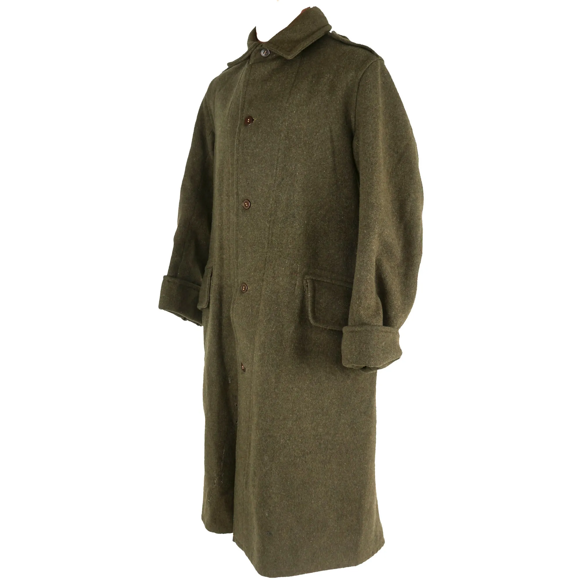 Original WWI Australian Imperial Force P-1917 Tunic with Wool Greatcoat, Overseas “Flat Cap” and Leg Gaiters