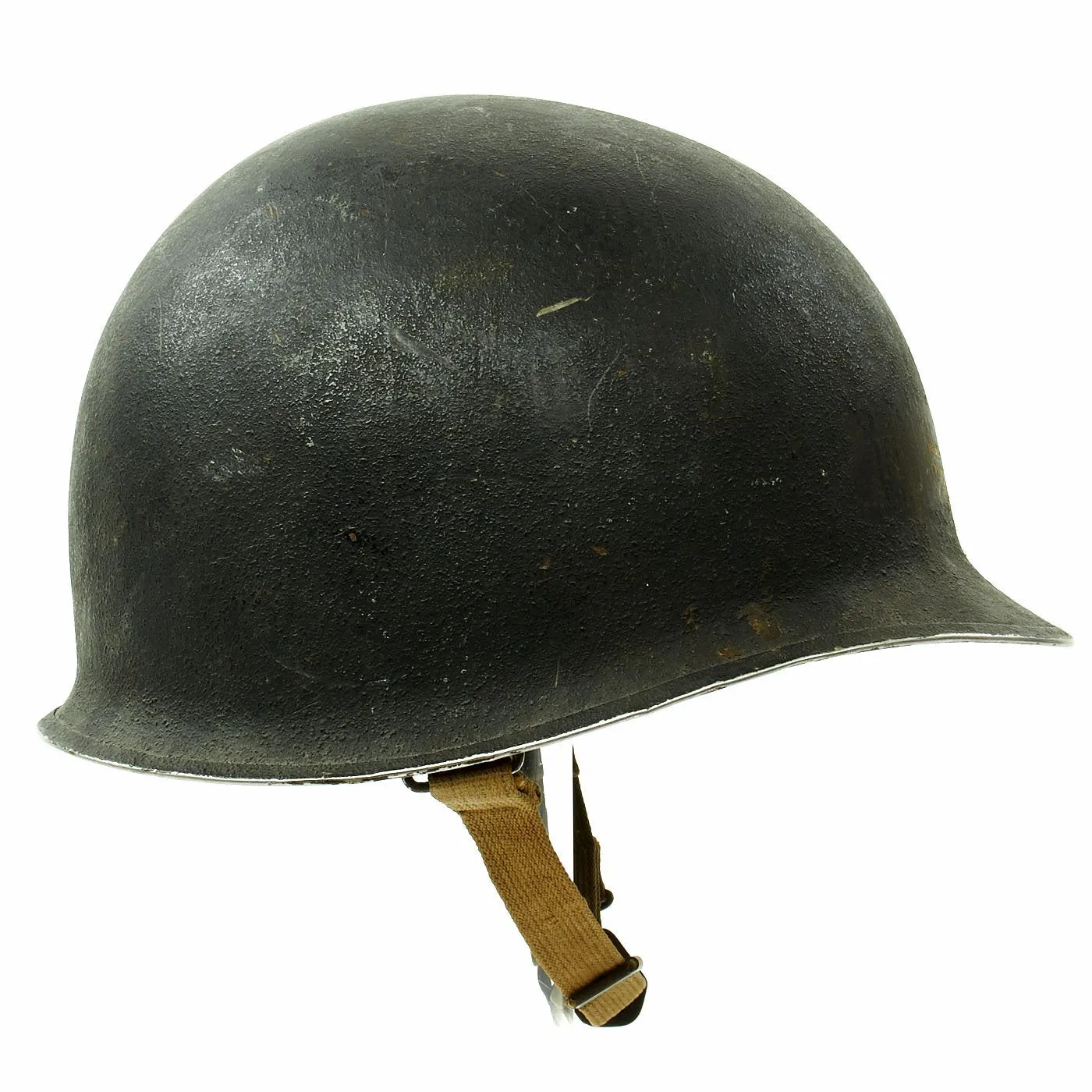 Original WWII U.S. Navy Flight Crew Named 1941 M1 McCord Fixed Bale Helmet with Westinghouse Liner