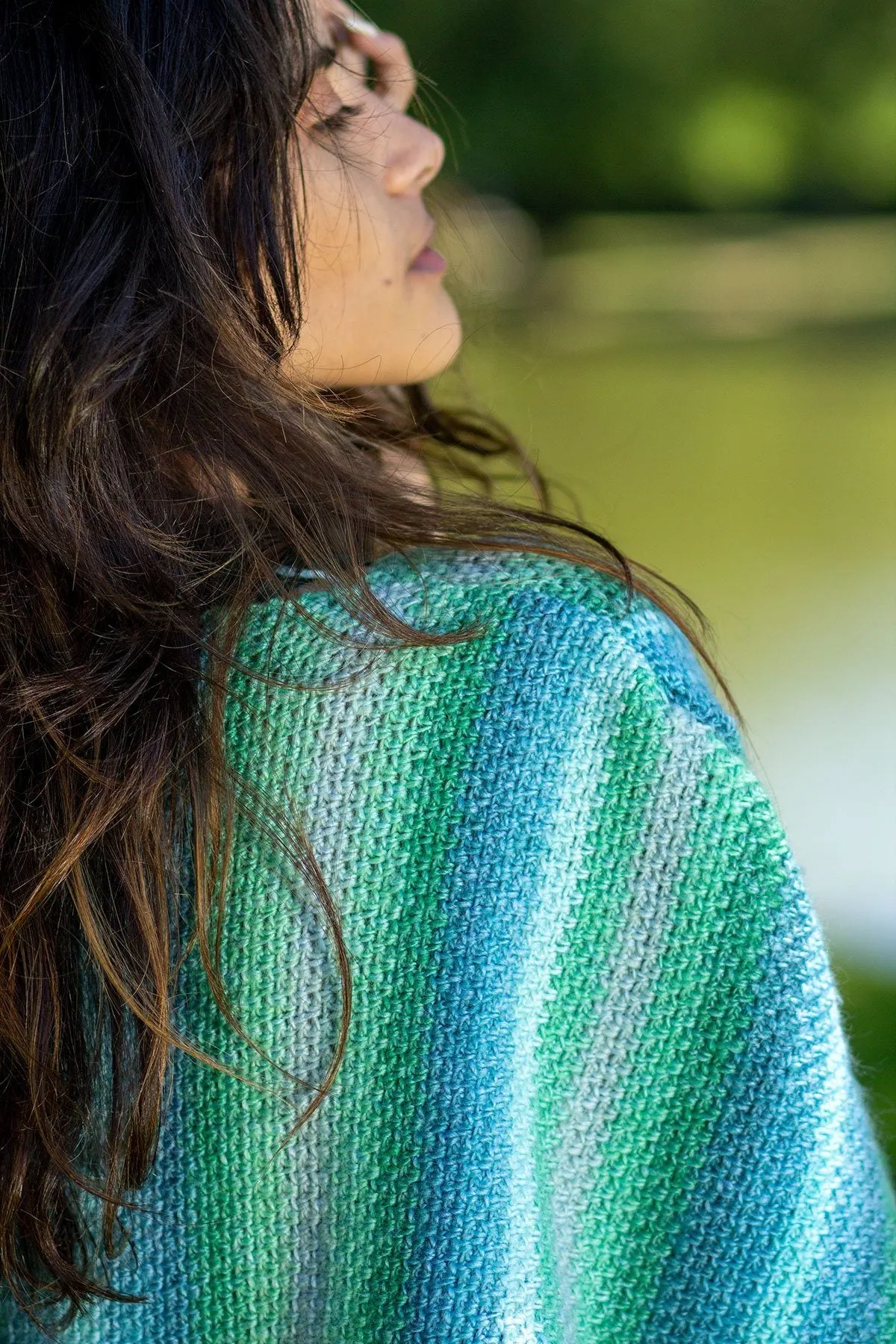 Painted Canvas Poncho