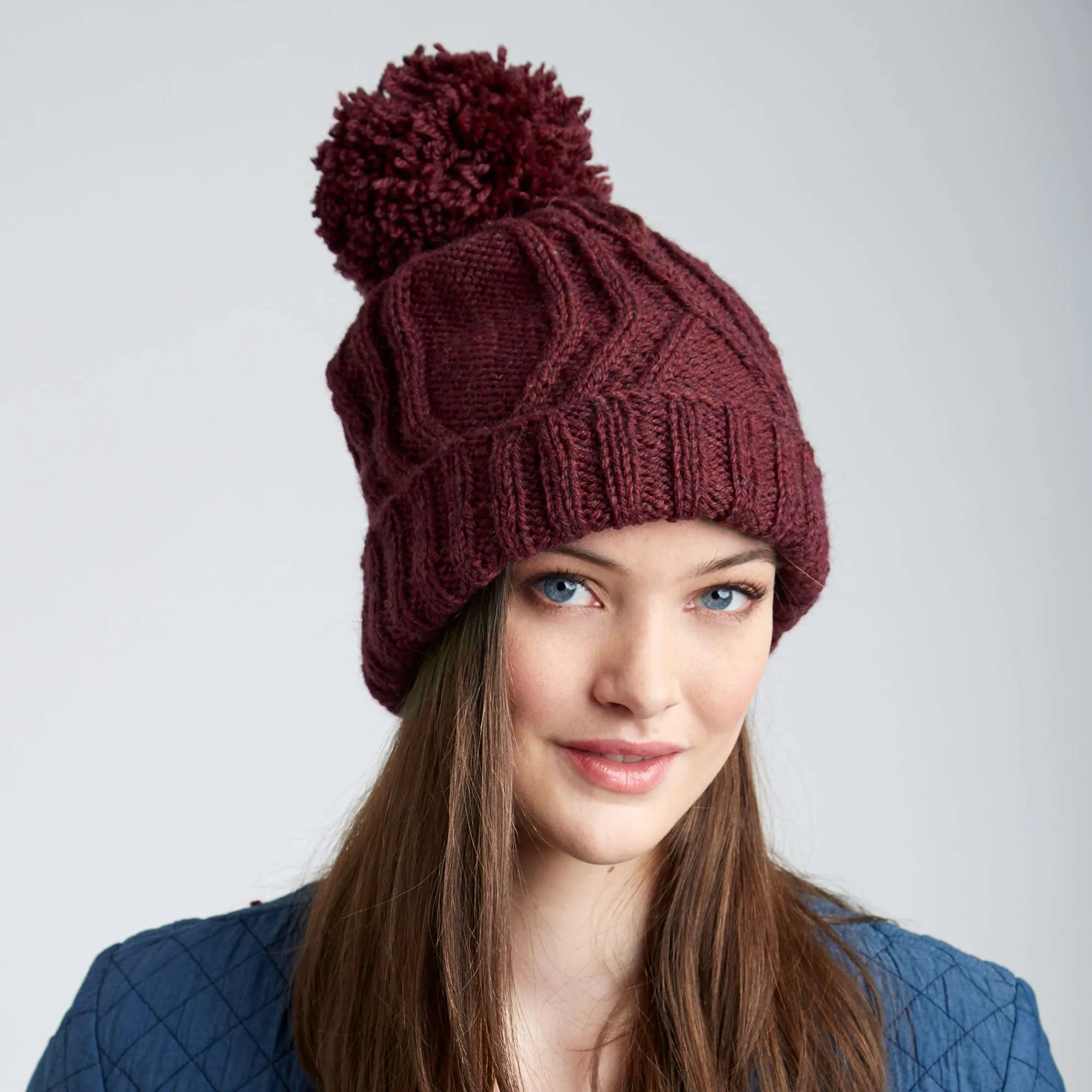 Patons Knit Cable Traveller Hat