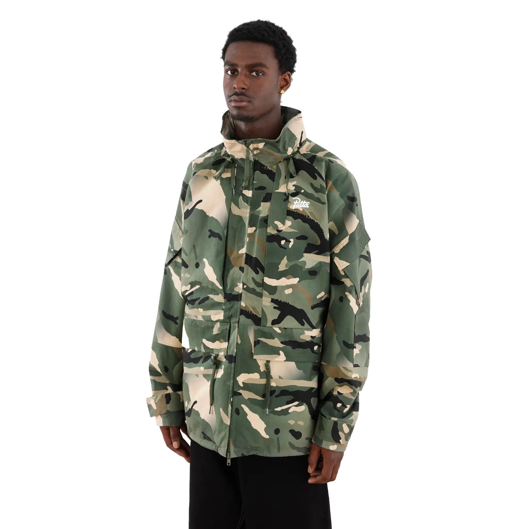 Patta Spray Camo Nylon Tactical Parka