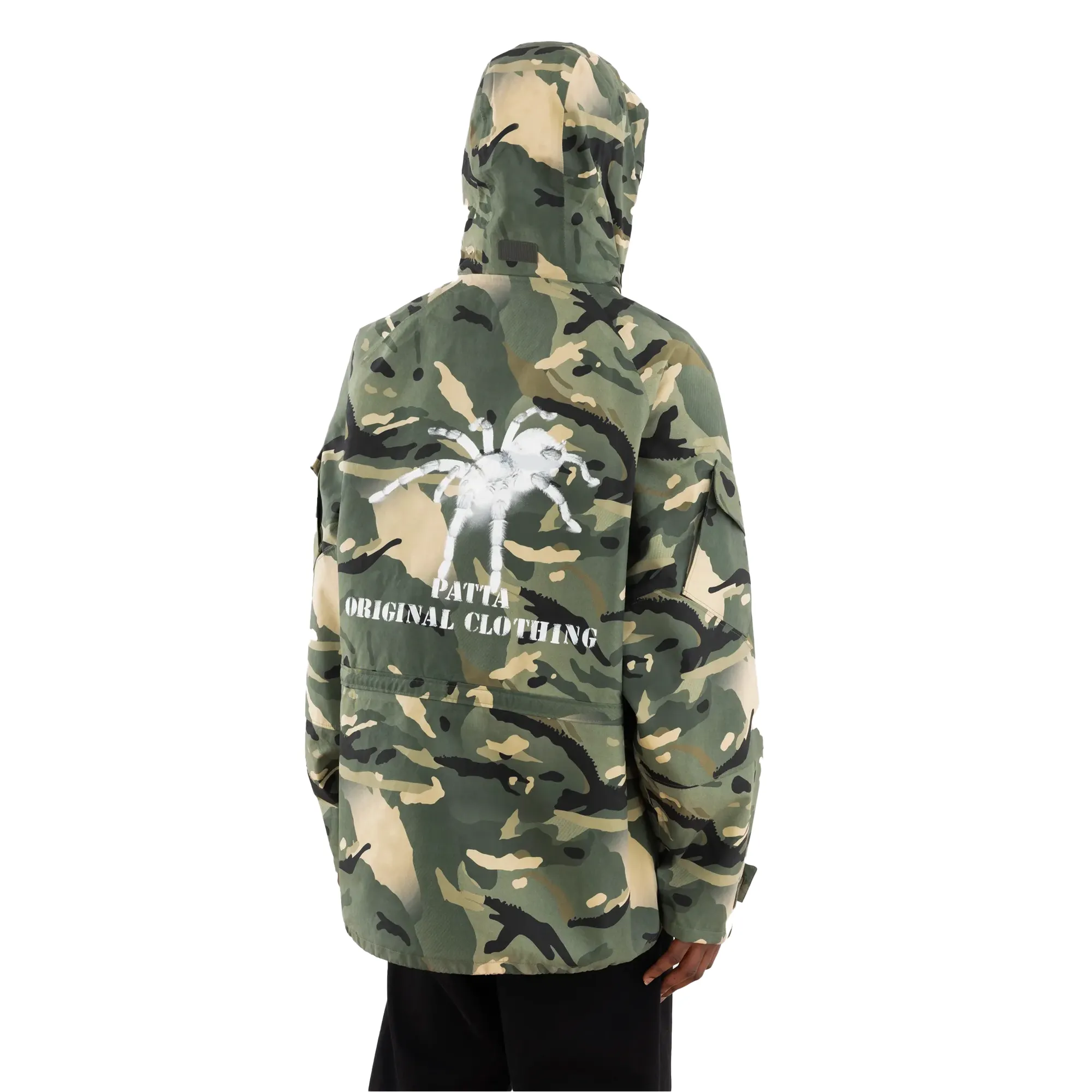 Patta Spray Camo Nylon Tactical Parka