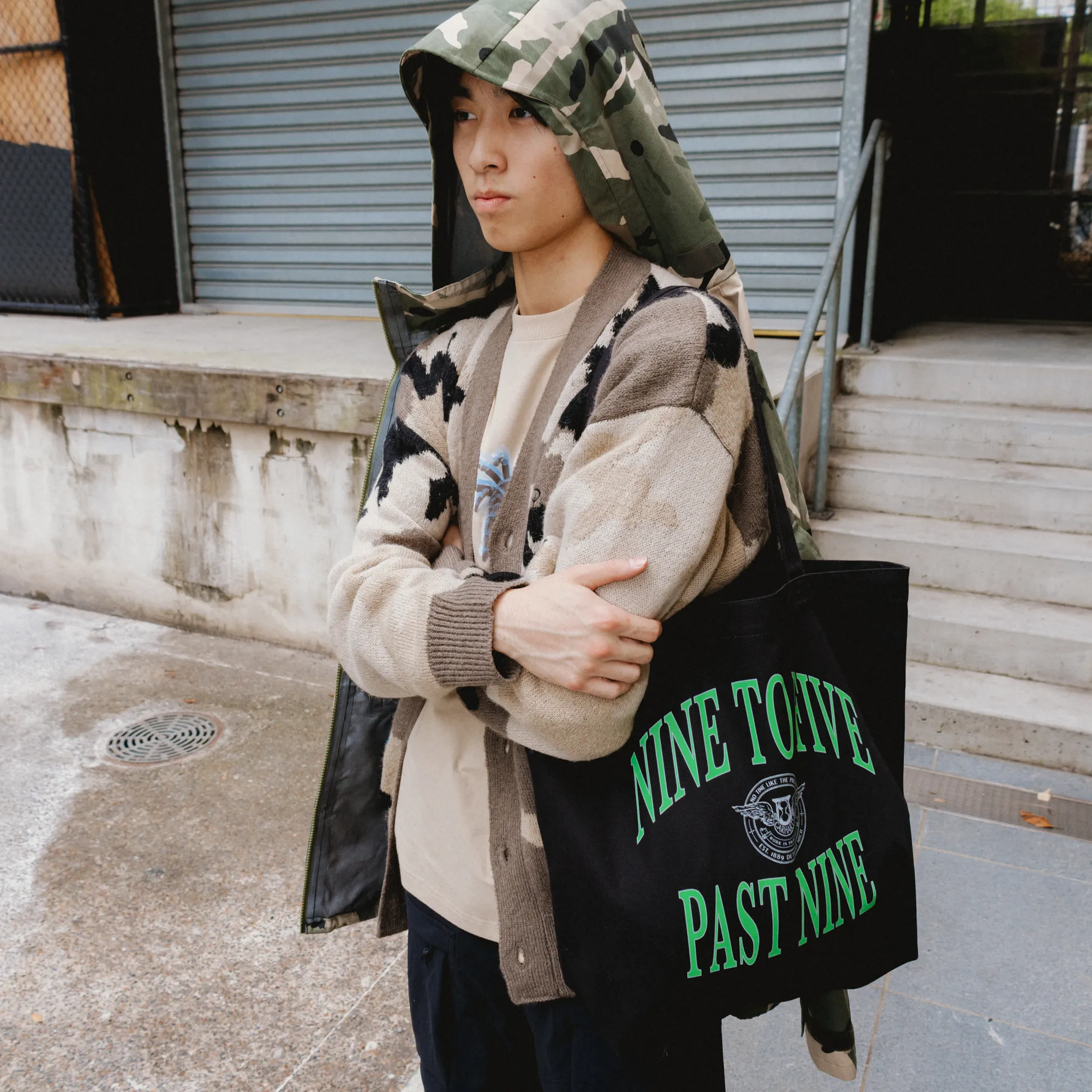 Patta Spray Camo Nylon Tactical Parka