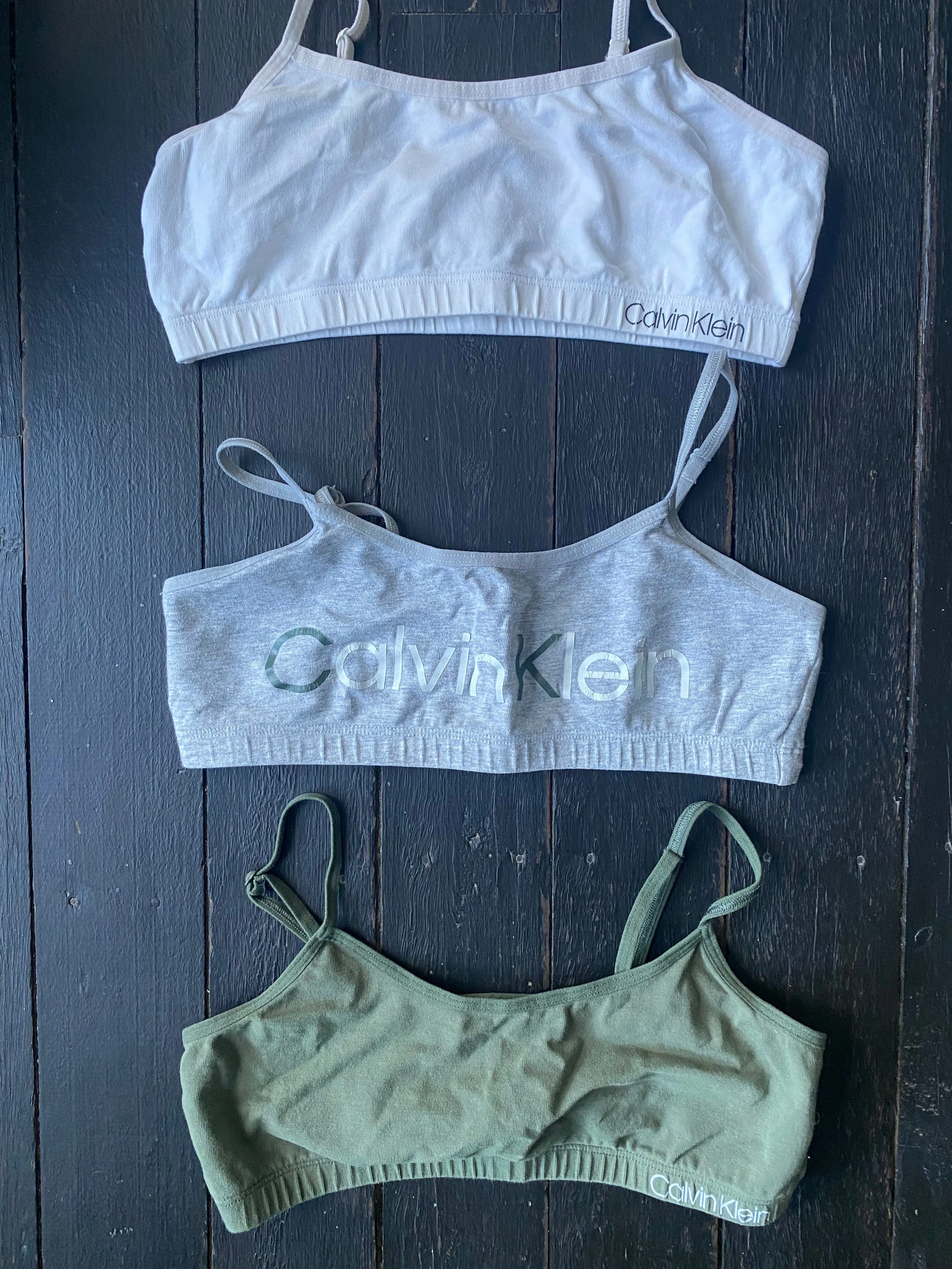 Pre Loved Calvin Klein crop tops 3 pack