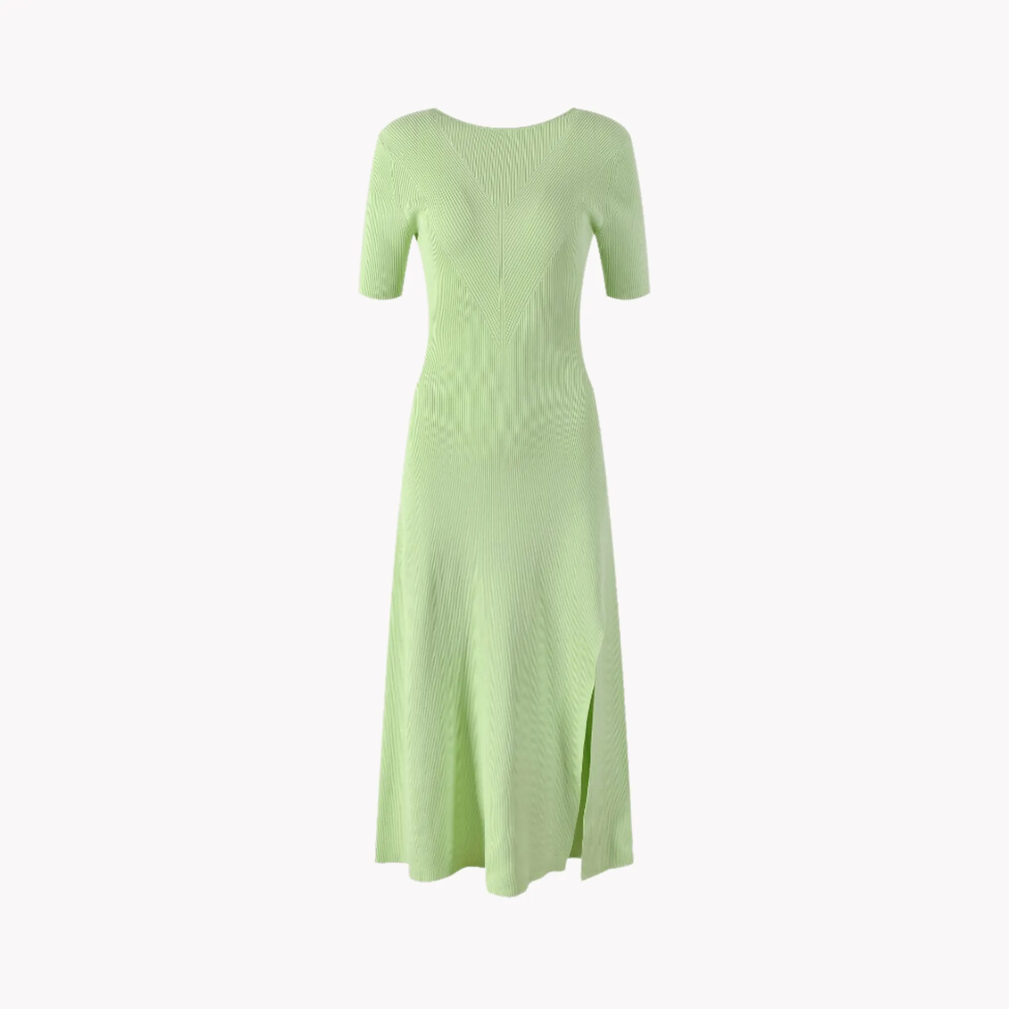 Pre Order:  Tea Green Knitted Midi Dress