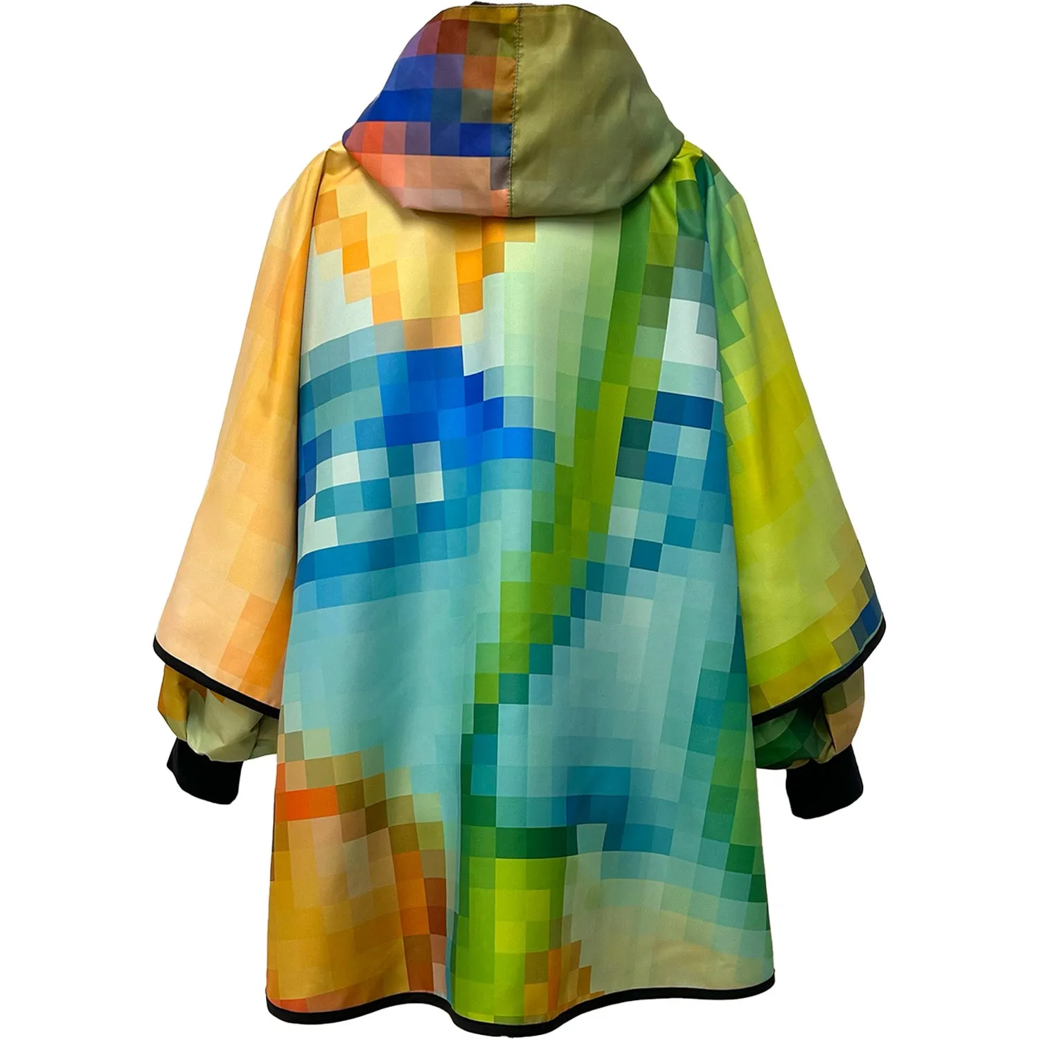 Printed Poncho My Face Square